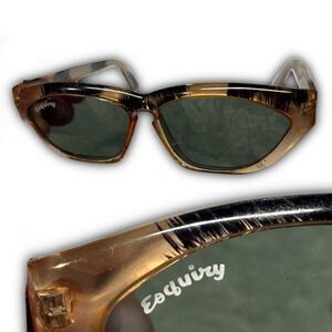 Esquiry Translucent Geometric Cat-Eye Eyeglass Frames